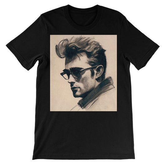 James Dean (Sketch Portrait) Unisex Short Sleeve T-Shirt