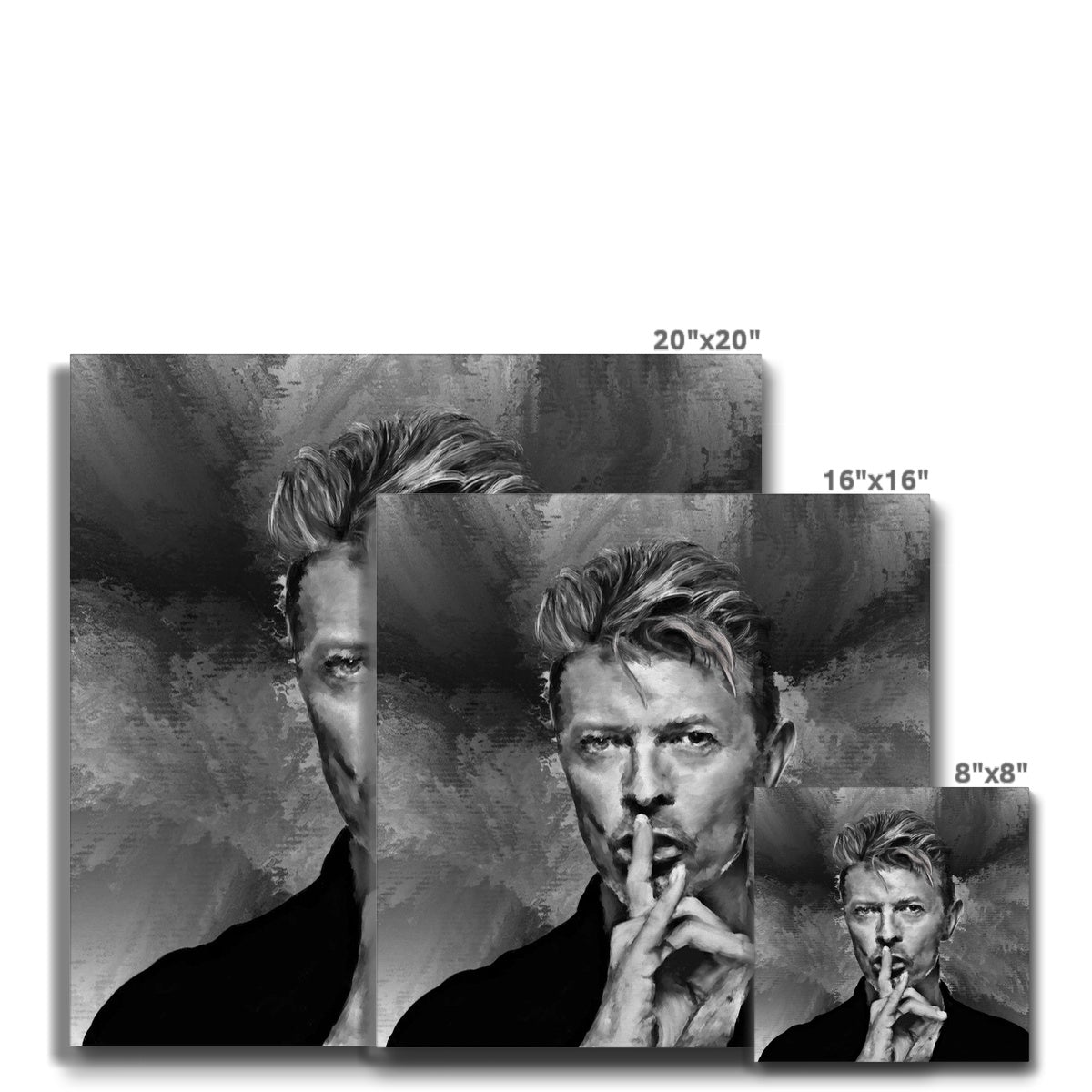 Bowie 'Shhh!' Painting Eco Canvas