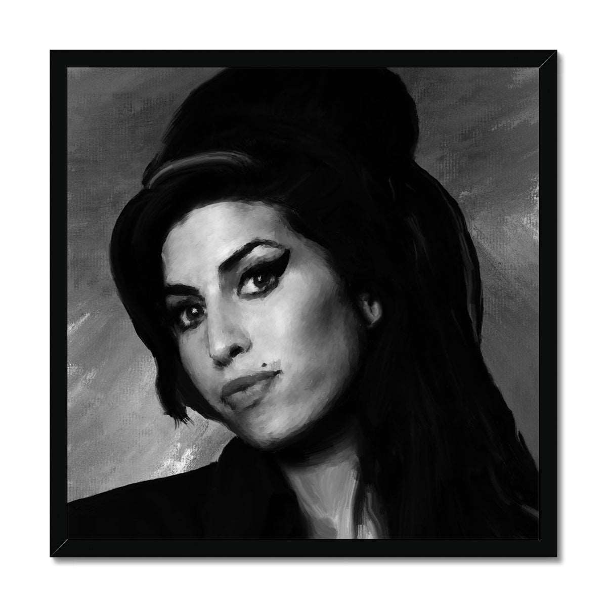 Amy Portrait - B&W Framed Print