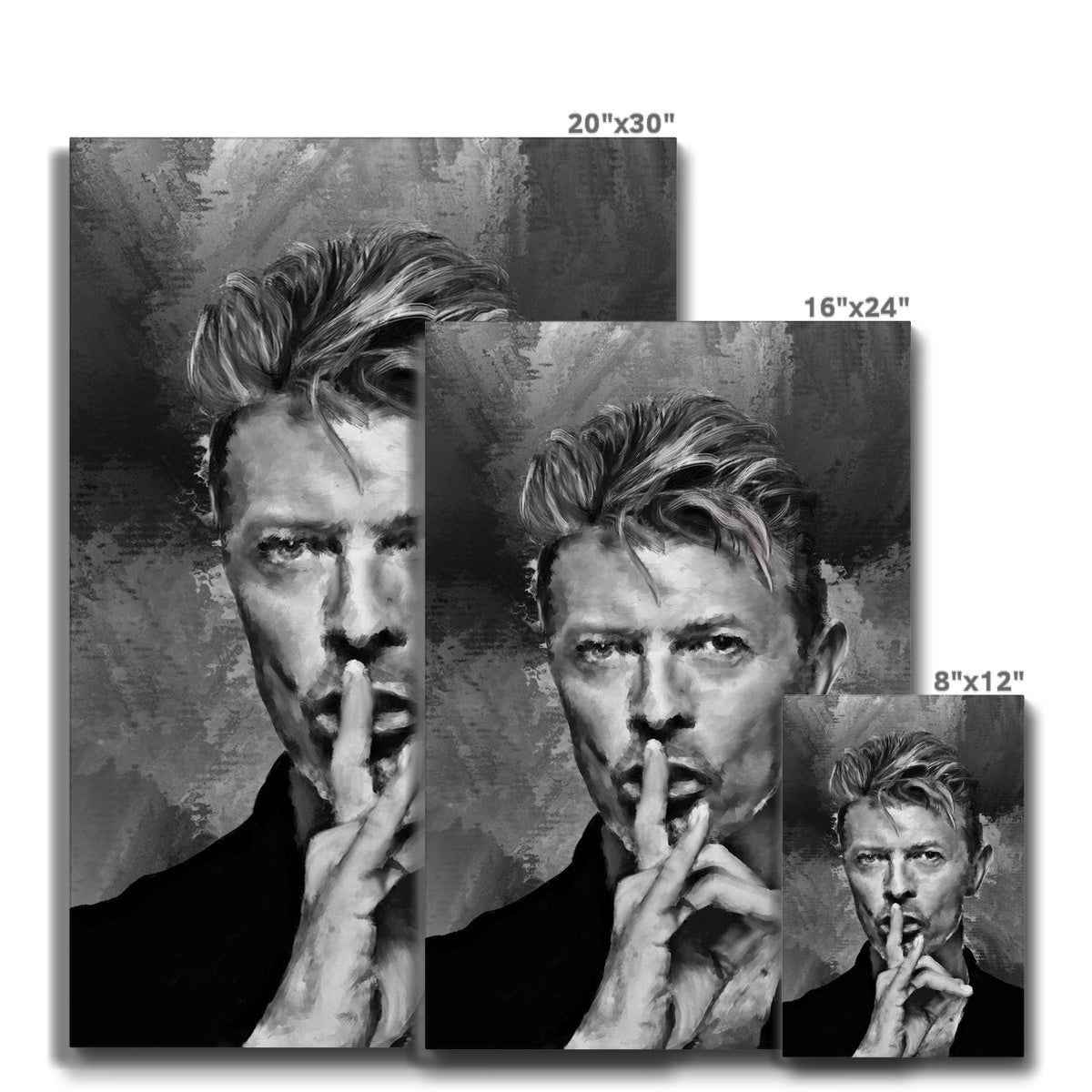 Bowie 'Shhh!' Painting Eco Canvas