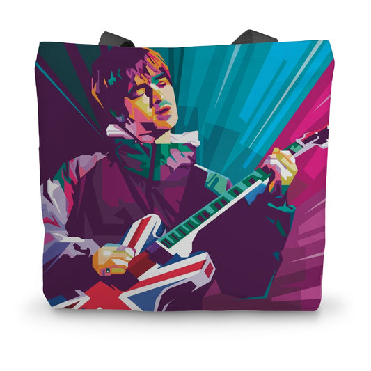 Noel Gallagher Pop Art - WPAP Canvas Tote Bag