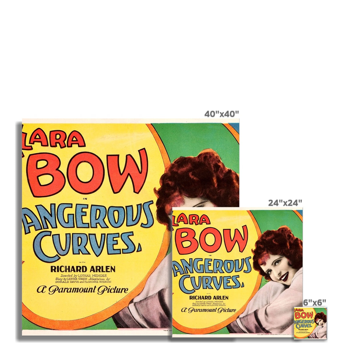 Clara Bow - Dangerous Curves Movie Poster Photo Art Print