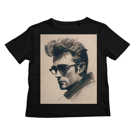 James Dean (Sketch Portrait) Kids T-Shirt