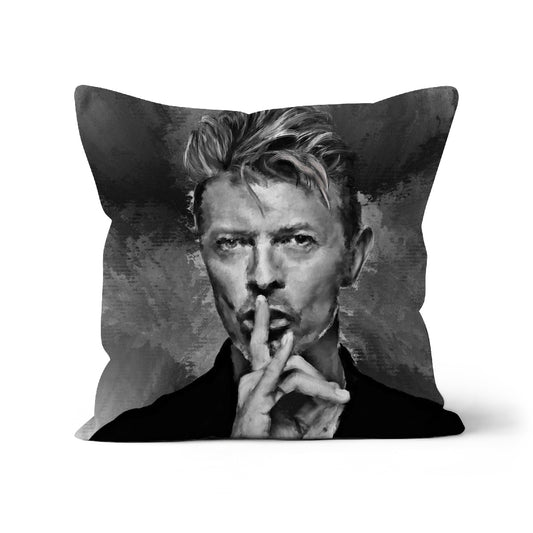 Bowie 'Shhh!' Painting Cushion