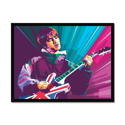Noel Gallagher Pop Art - WPAP Framed Print