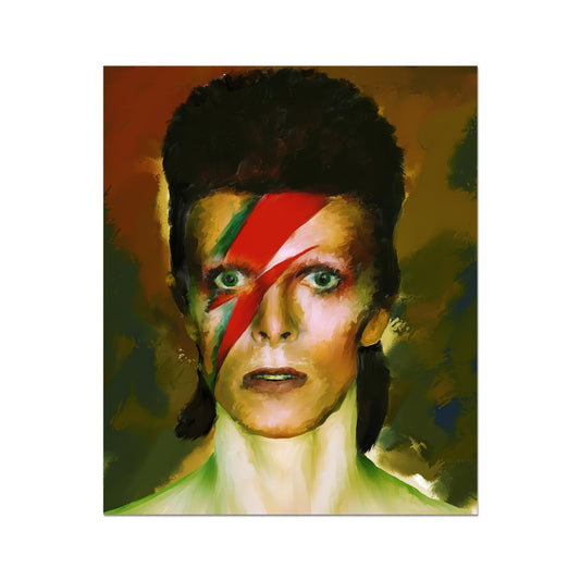 David Bowie Colour Portrait Rolled Canvas