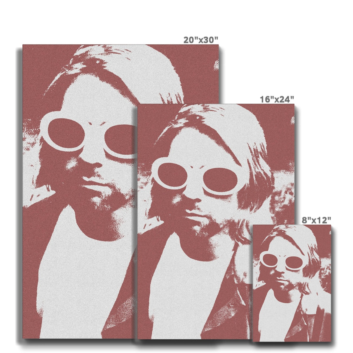 Kurt Cobain Print Eco Canvas