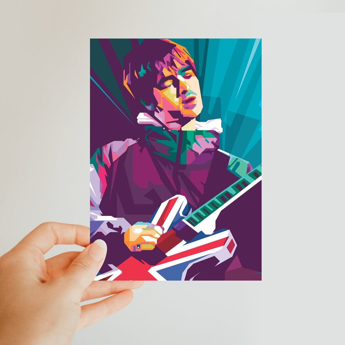Noel Gallagher Pop Art - WPAP Classic Postcard