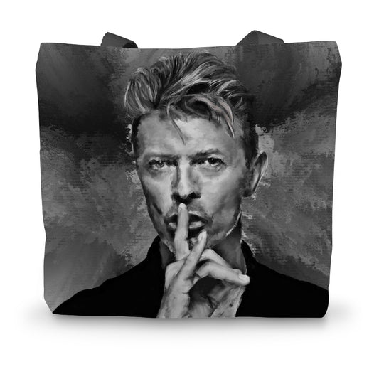 Bowie 'Shhh!' Painting Canvas Tote Bag
