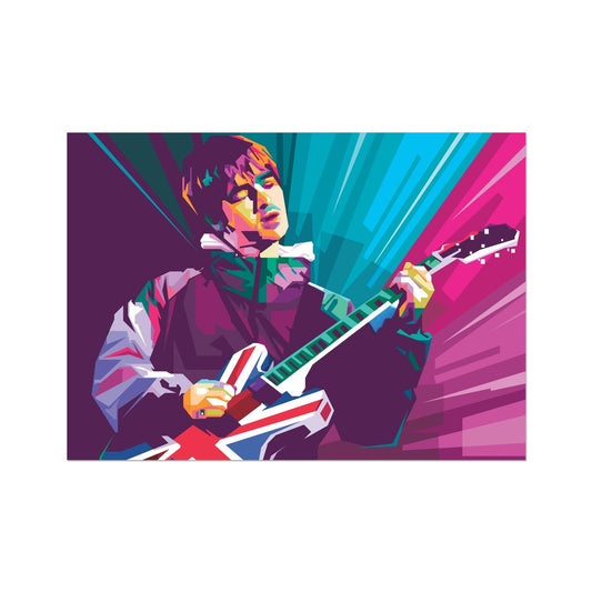 Noel Gallagher Pop Art - WPAP Wall Art Poster