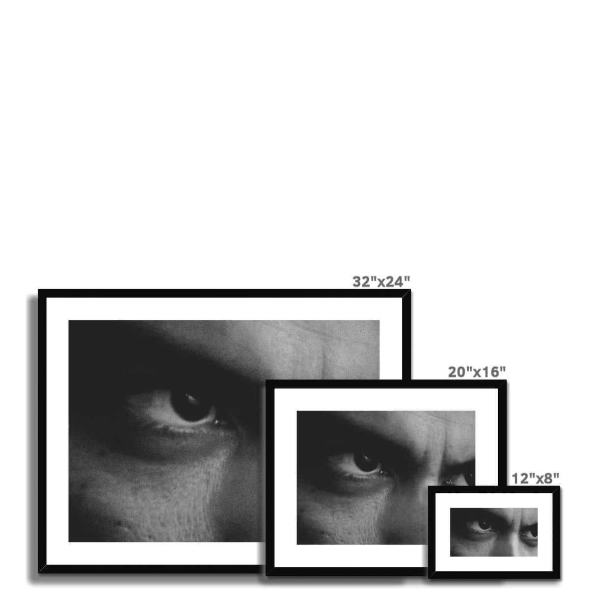 Depp Eyes Framed & Mounted Print