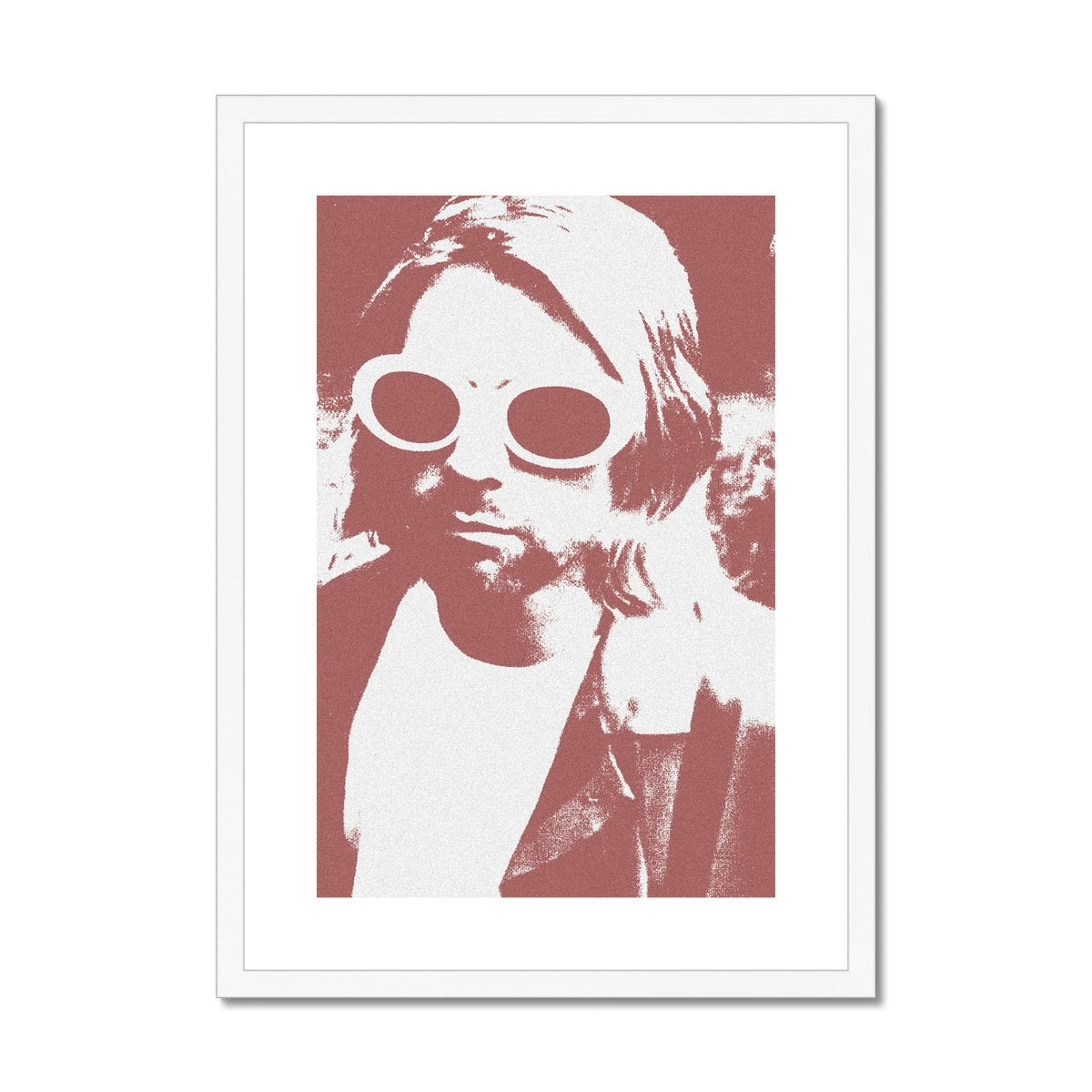 Kurt Cobain Print Framed & Mounted Print