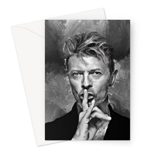 Bowie 'Shhh!' Painting Greeting Card