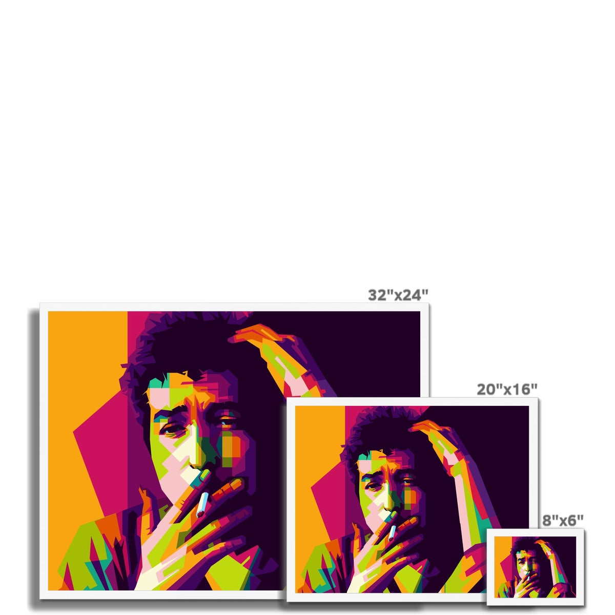 BOB DYLAN - POP ART Budget Framed Poster