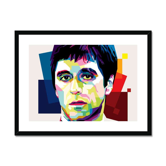 AL PACINO - SCARFACE TUX Framed & Mounted Print