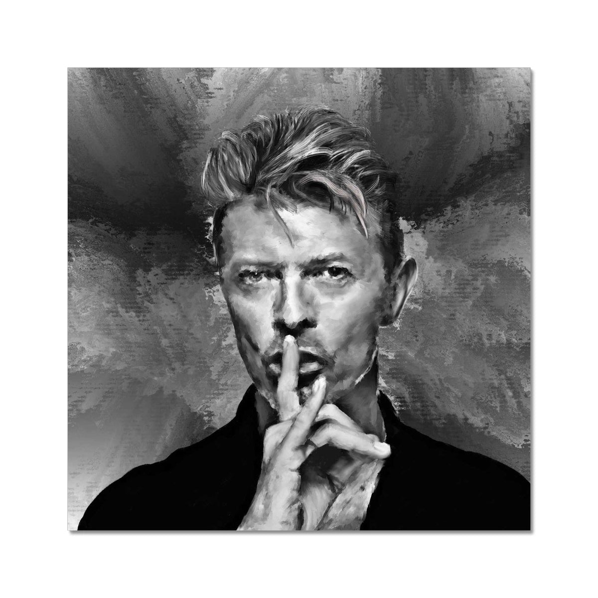 Bowie 'Shhh!' Painting Fine Art Print