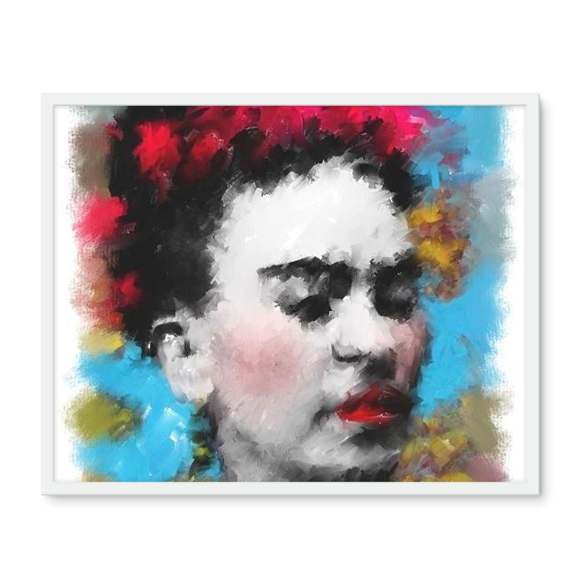 Frida Kahlo - Portrait Framed Photo Tile
