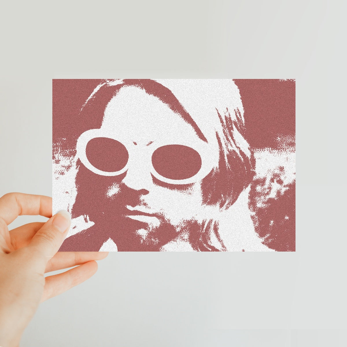 Kurt Cobain Print Classic Postcard