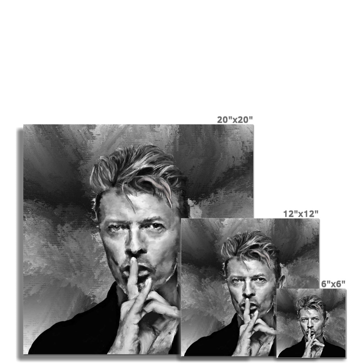 Bowie 'Shhh!' Painting Hahnemühle German Etching Print