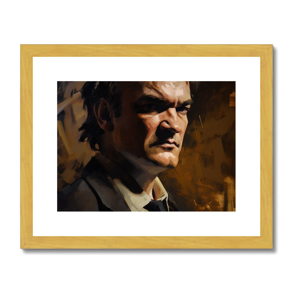 Quentin Tarantino Antique Framed & Mounted Print