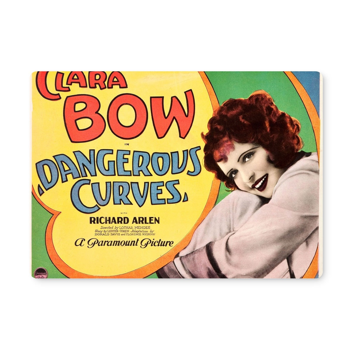 Clara Bow - Dangerous Curves Movie Poster Placemat
