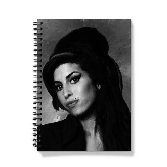 Amy Portrait - B&W Notebook