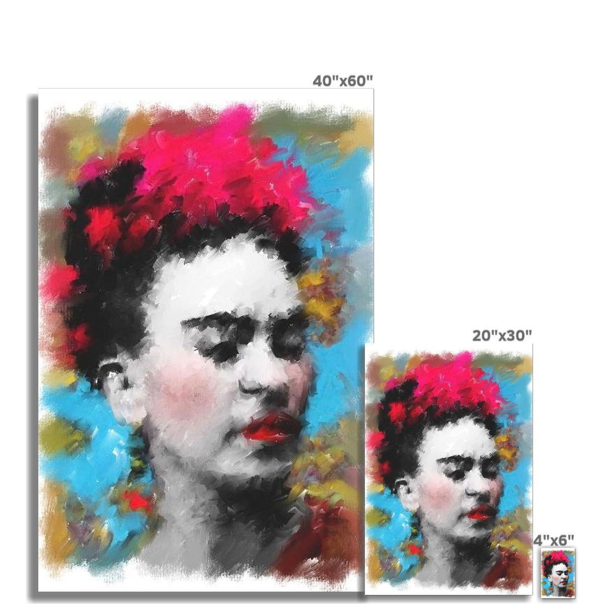 Frida Kahlo - Portrait Hahnemühle German Etching Print