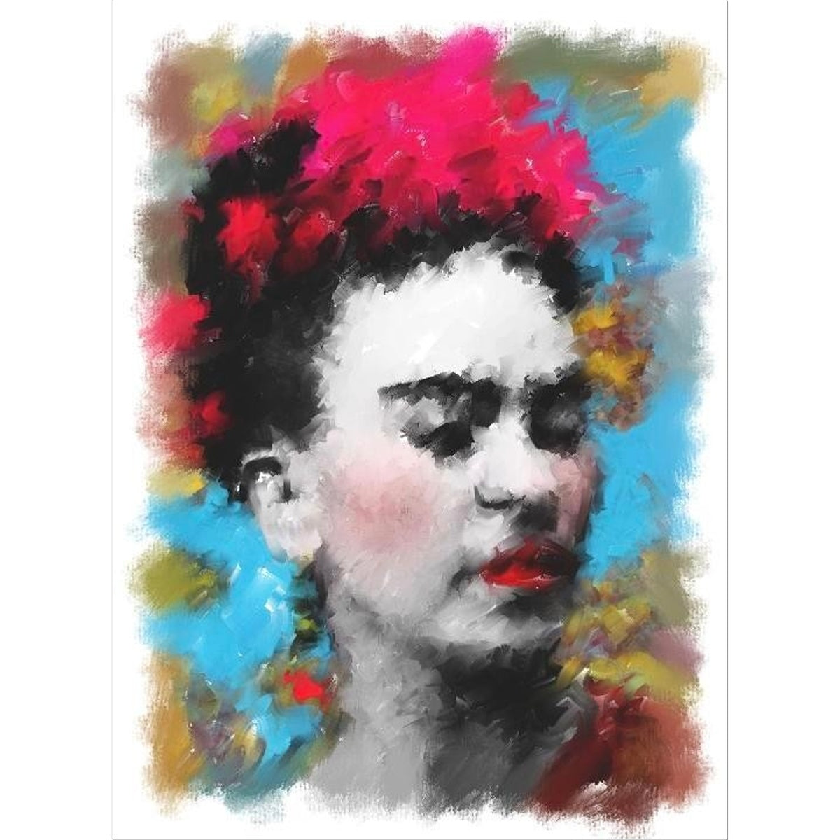 Frida Kahlo - Portrait Temporary Tattoo