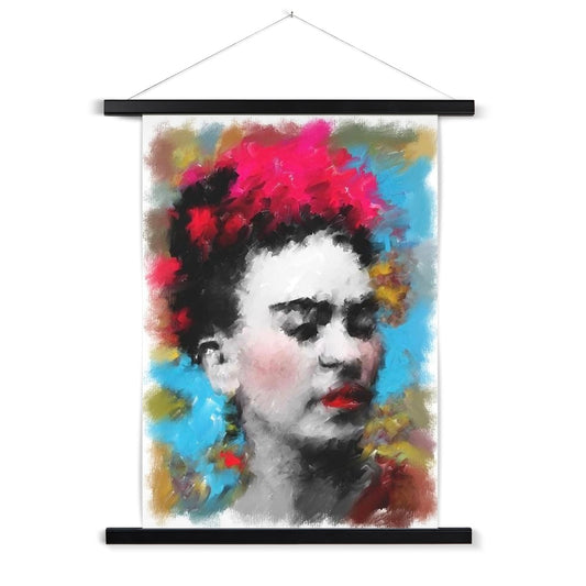 Frida Kahlo - Portrait Fine Art Print with Hanger