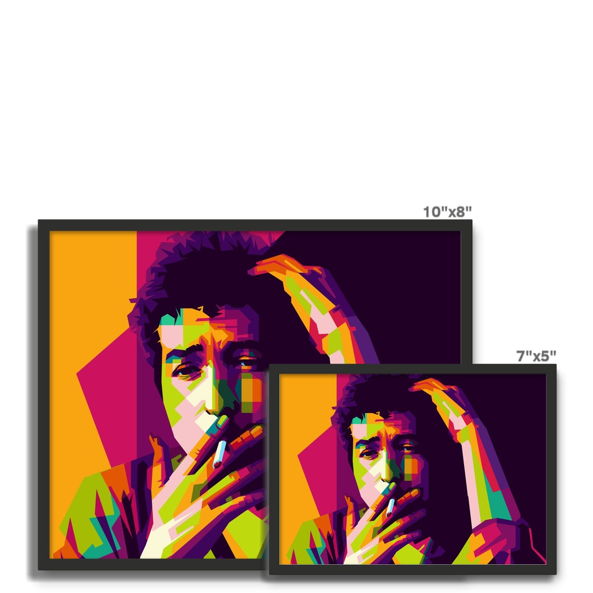 BOB DYLAN - POP ART Framed Photo Tile