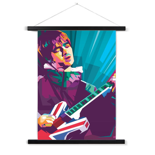 Noel Gallagher Pop Art - WPAP Fine Art Print with Hanger