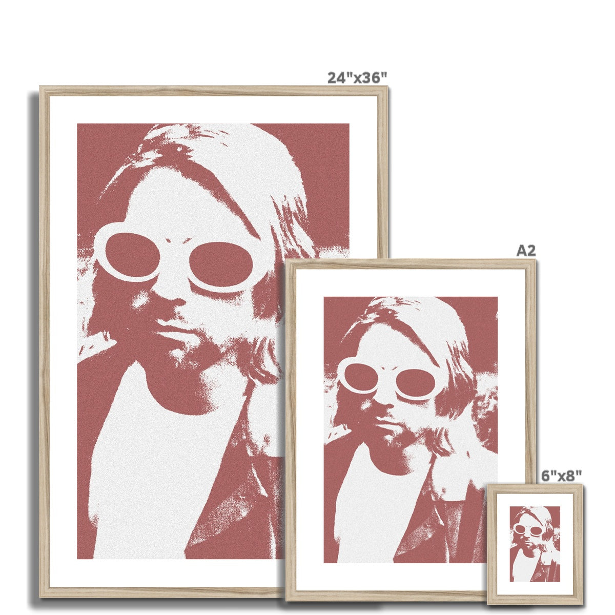 Kurt Cobain Print Framed & Mounted Print