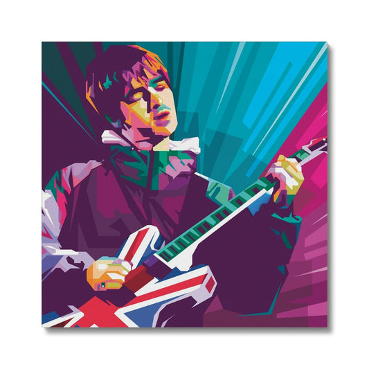 Noel Gallagher Pop Art - WPAP Canvas