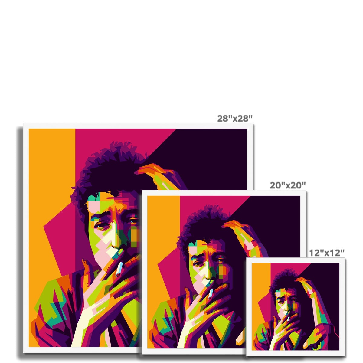 BOB DYLAN - POP ART Framed Print