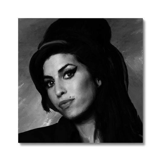 Amy Portrait - B&W Canvas